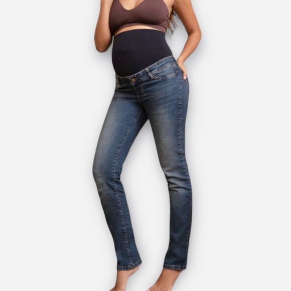 Seraphine Jeans Seraphine Maternity Over The Bump Straight Leg Jean